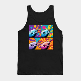 Neon Narwhal Pop Art - Mystical Marine Tank Top